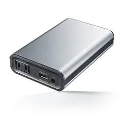サンワダイレクト ポータブル電源 AC65W出力 11400mAh ノートPC充電 緊急・災害時対策 600g 機内持込 700-BTL025Npms 35925098