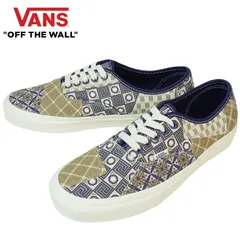 【箱không】VANS Giày thể thao VANS ヴァンズ バンズ  AUTHENTIC オーセンティック PATC GEO TREK NAVY ジオトレックXanh navy 幾何学 とライバル パッチワーク nam nữ Giày thể thao Giày ローカット