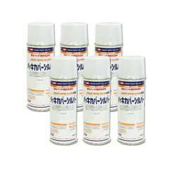 イサム塗料 1液型合成樹脂 メッキカバーシルバー 300ml ×6本 62979298