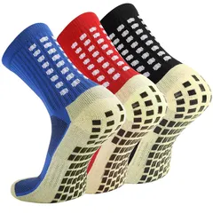 【mới】 [NANOOER]3足組 スポーツソックス サッカー ソックス 中厚手 滑り止めGiày下 nam nữ tập luyện バスケットボール テニス バドミントン バレーボー 登山 自転車 Yoga くつした 23-27cm