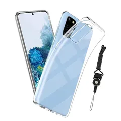 【mới】 Awubaige Galaxy S20 5G SC-51A / SCG01 用の ケース クリア カバー TPU 耐衝撃 携帯便利 ストラップホール付属 ネックストラップ付 極薄 黄変防止 柔らかい すり傷防止 指紋防止 耐久 スマホケース GALA