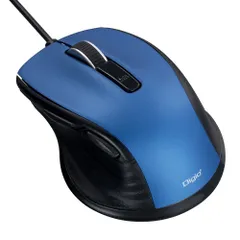 Digio2 F_line 5ボタンBlue LED マウス 小型 有線 静音 Xanh dương 48396 [Xanh dương] [SKích cỡ] [有線]