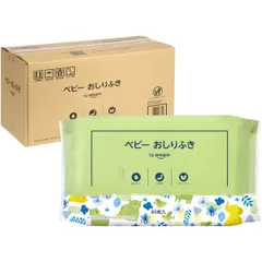 Khăn lau trẻ em Nước tinh khiết 99% Sản xuất tại Nhật Bản Không chứa Paraben Không mùi 80 tờ (x 20 miếng) [Hộp đựng]