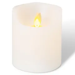 Đèn LED bàn thờ Phật giáo Fukushodo Ngọn lửa nhấp nháy [Khuyến nghị tang lễ chuyên nghiệp] Nến LED chạy bằng pin (Trơn)