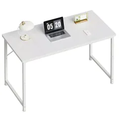 Bàn Maihail, Bàn Máy Tính, Bàn Học, Bàn PC, Chơi Game, Nhỏ Gọn, Sống Một Mình, Bàn Học, Chiều Rộng 100cm, Gỗ Thép, Trắng
