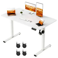 Bàn Nâng Alebert, Bàn Đứng Điện, Bàn Làm Việc Văn Phòng, Chiều Rộng 120cm, Tải Trọng 60kg, Chức Năng Nhớ Chiều Cao, Tự Động Nâng Lên Xuống