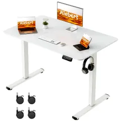 Bàn nâng Alebert, Bàn đứng điện, Bàn làm việc văn phòng, Chiều rộng 100cm, Tải trọng 60kg, Chức năng ghi nhớ chiều cao, Tự động nâng lên hạ xuống