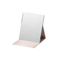Horiuchi Kagami Kogyo Nghệ sĩ trang điểm được yêu thích Mẫu chuyên nghiệp Gương gấp Gương trang điểm Gương trang điểm Gương lớn Kích thước L Chiều rộng 17,5cm x Chiều dài 22,5cm Màu hồng