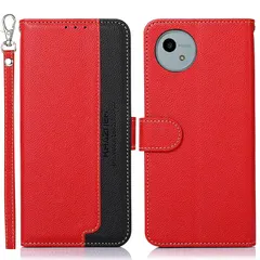 WANWO for AQUOS wish5 ケース 手帳型 for アクオス ウィッシュ5 スマホケース SH-52F カバー 財布型 ストラップ付き [RFIDブロッキング] 高級PUレザー マグネット開閉式 カード収納 横置きスタンド機能 耐衝撃 phổ biến 便