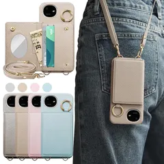 DialfA Tương thích AQUOS Wish6 Ốp lưng Notebook Loại lưu trữ thẻ AQUOS Wish6 Dây đeo vai Đeo chéo Mai