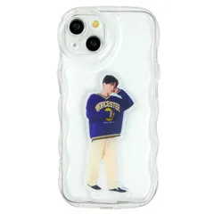 Ốp lưng điện thoại thông minh Takeshita Kobo với Axta Shakashaka dành cho iPhone 15 Ốp lưng Oshikatsu Ốp điện thoại thông minh Ununene Wave