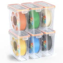 ★Mới★Hộp đựng dây tóc YOOPAI Pro cho 1 ống Hộp đựng kín khí Bộ 6 chiếc Đi kèm chất hút ẩm kiểm soát độ ẩm, hộp bảo quản chống ẩm và chống bụi giúp bảo vệ dây tóc máy in 3D khỏi ẩm và bụi 92078b2f