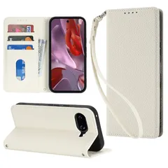 [Mới] [Hamany] Ốp lưng Google Pixel 10a Vỏ máy tính xách tay Google Pixel 10a Loại lưu trữ thẻ - Màu trắng hổ phách