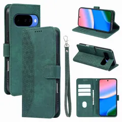 [Mới] Ốp lưng Google Pixel 11/10/10 Pro 5G Loại máy tính xách tay Thẻ da Vỏ điện thoại thông minh Vỏ chống sốc Màu xanh lá cây
