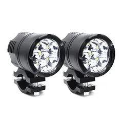 Đèn pha xe máy X-STYLE Đèn phụ 60W Đèn sương mù LED trắng Đèn làm việc 12V 24V 6 điểm Độ sáng cao, chống nước và chống bụi, Tuổi thọ cực cao, Đèn làm việc chống sốc màu trắng 2 miếng AR aea253b9
