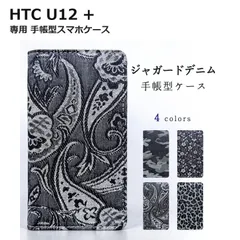 Ốp điện thoại thông minh kiểu máy tính xách tay vải denim kiểu HTC U12 + jacquard có tổng cộng 4 mẫu