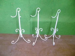 [Dành cho mặt bàn] Bộ 3 giá đỡ túi sắt (màu trắng) ■ Giá đỡ túi ■X-314