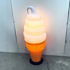 Tình trạng tốt ☆ Nissei Corn Kem mềm Biển hiệu được chiếu sáng Biển hiệu có đèn Đèn đứng Andon Trưng bày tại cửa hàng Đồ dùng của cửa hàng Đã qua sử dụng