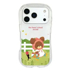 Ốp lưng trong suốt pha lê tương thích Gourmandies Bear School iPhone 17 Pro Jackie KG-331A