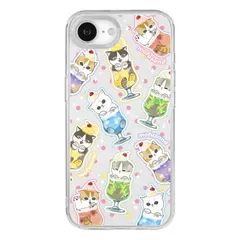 Khung máy ảnh mofusand Gourmandies Tương thích với Ốp lưng iPhone 16e Cream Soda Nyan MOFU-88B