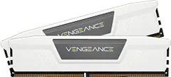 CORSAIR VENGEANCE DDR5 32GB (16GB x 2) bộ nhớ chơi game máy tính để bàn AMD/Intel RAM tương thích lên đến 6000 MHz, tương thích AMD EXPO/Intel XMP 3.0, CL30, màu trắng, CMK32GX5M2B6000Z30mt