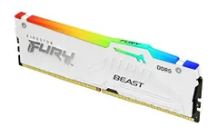 Kingston FURY Beast White RGB EXPO 32GB 5600MT/s DDR5 CL36 DIMM Bộ nhớ chơi game dành cho máy tính để bàn gồm 2 chiếc KF556C36BWEAK2-32mt