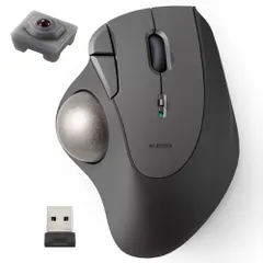 Chuột bi xoay không dây ELECOM 2.4GHz IST Series 5 nút Hoạt động bằng ngón tay cái Ruby nhân tạo Hỗ trợ Windows/mac/Chrome Black 1 M-IT10DRABK