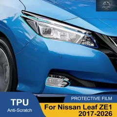 Bộ Vỏ Bọc Vinyl Chống Trầy Xước Nissan Leaf ZE1 2017-2026 Đèn Pha Phim Khói Đen Cao Cấp