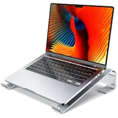 Giá đỡ máy tính xách tay để bàn, Giá đỡ máy tính xách tay bằng nhôm, Giá đỡ máy tính tiện dụng Tương thích với MacBook Pro/Air, Dell, HP, Lenovo, 10-17.3 (Bạc)★m 8f64d6ad