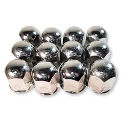 K◆Lezalic Nut Cap Thép không gỉ đáy phẳng JIS41mm Chiều cao 52mm Vỏ tráng gương cho 6/8 lỗ Xe tải lớn Trang trí xe tải Trang trí tùy chỉnh Mục đích chung (Bộ 12 (+ Phụ tùng)) d56f4273
