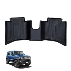 Jimny Nomad JC74W AT Thảm trải sàn 3D chỉ dành cho ô tô cho hàng ghế thứ 2 Kết cấu chống trượt TPE Thảm lót chân Jimny mới Thảm chống nước có thể giặt bền Tương thích với tháng 4 năm 2025 [FM111-S] AR 2b11d321