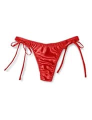 [La-Pomme] Satin Bóng Thiết Kế Đơn Giản Ruy Băng Bên Dây Bên T-Back Sản Xuất Tại Nhật Bản May Nội Địa 11459 Nữ