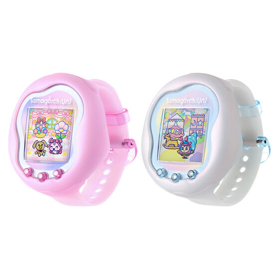 Tamagotchi Uni Aurora Hồng/Trism White | Bandai cao cấp