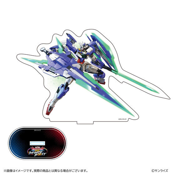 GGGP2026 機体ポーズド画像アクリルスタンド【ダブルオークアンタフルセイバー】| プレミアムバンダイ