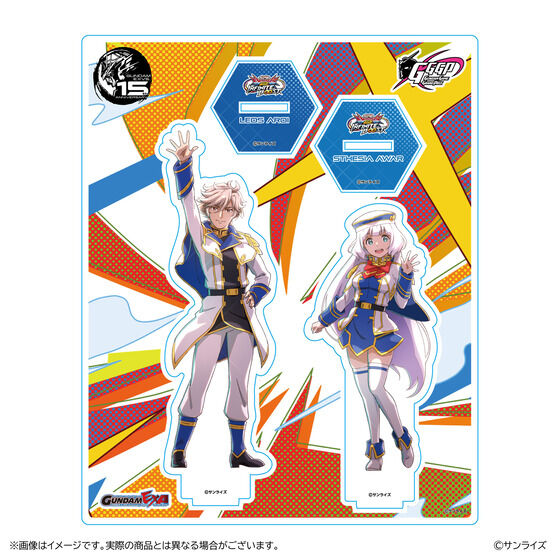 GGGP2026 アクリルスタンドbộ【ガンダムEXA VS レオス・アロイ/セシア・アウェア】| プレミアムバンダイ