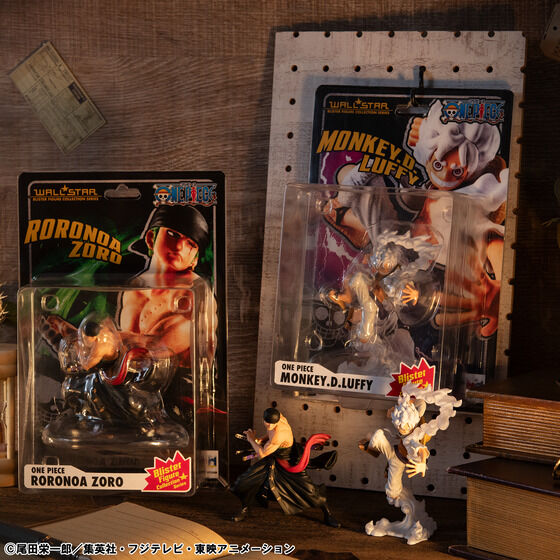 WALLSTAR ONE PIECE Monkey D. Luffy Gear 5 & Roronoa Zoro Set [Bao gồm nhãn dán thưởng] | Bandai cao cấp