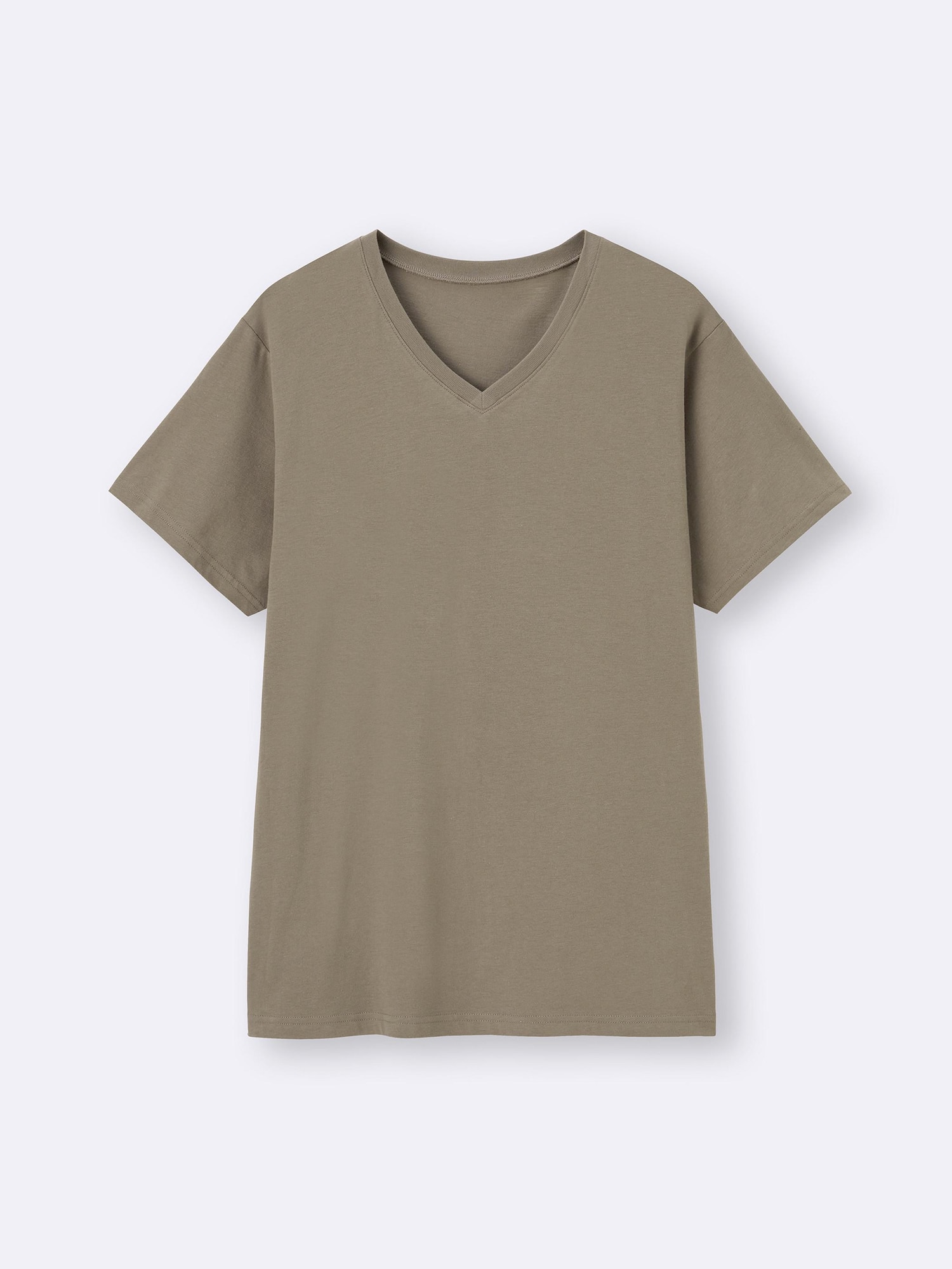 Áo thun cotton cổ chữ V màu sắc