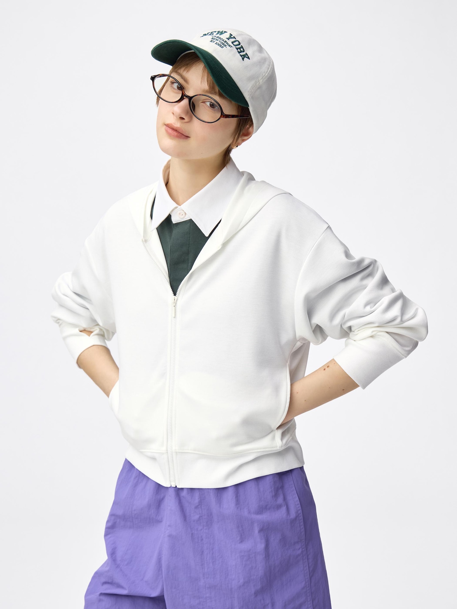 Áo khoác parka có khóa kéo cắt tia cực tím