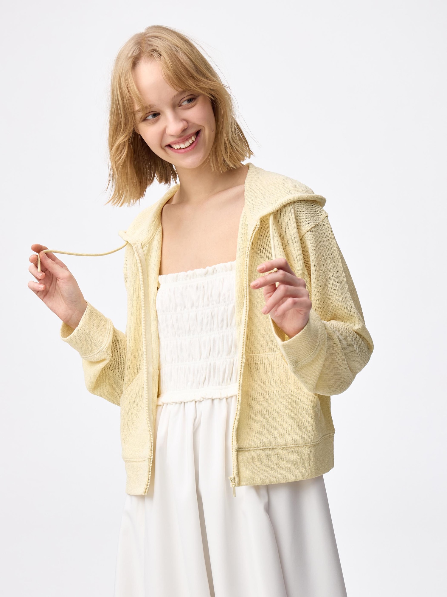 vòng sợi đầy đủ zip hoodie
