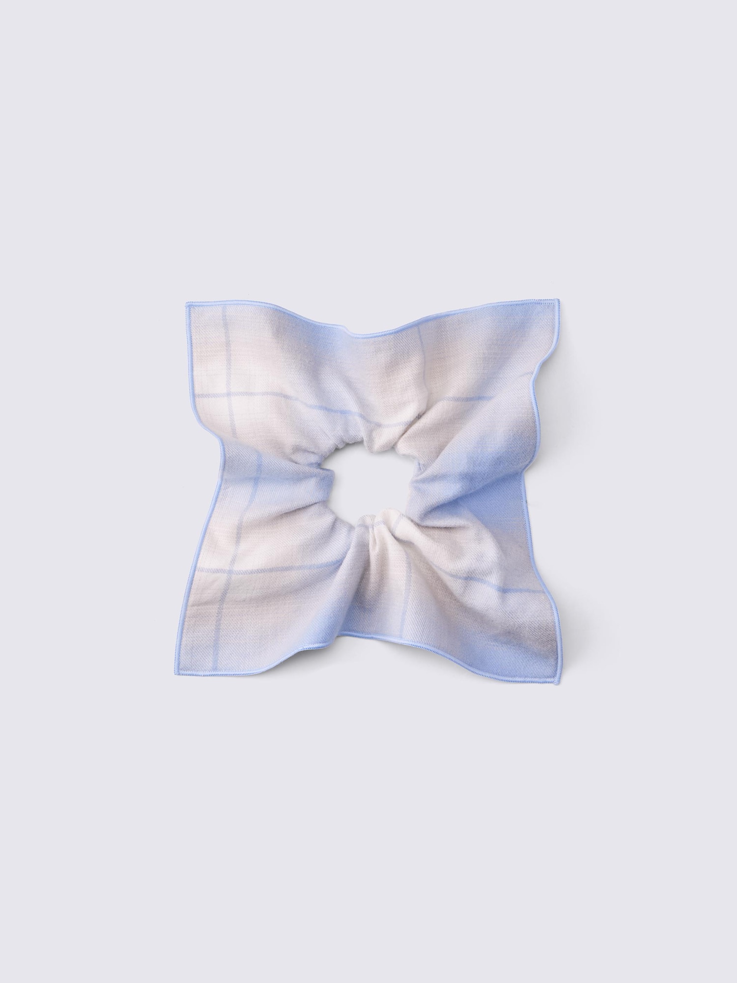 Vuông ombre kiểm tra scrunchie PF