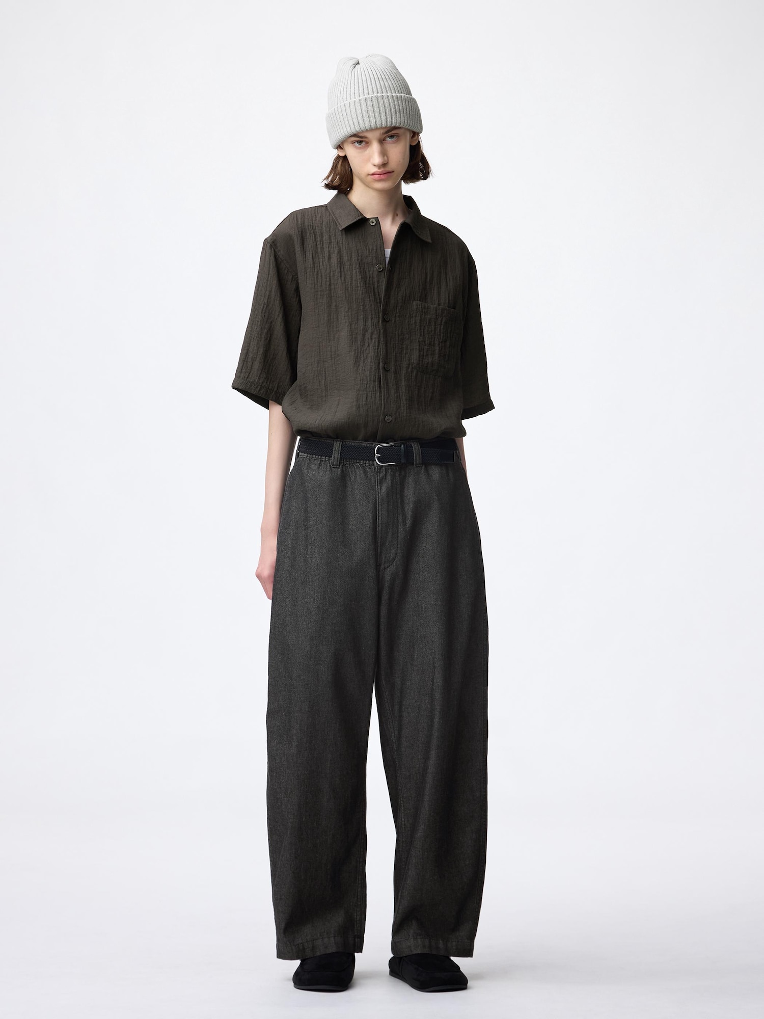 Quần ống suông denim nhẹ nhàng