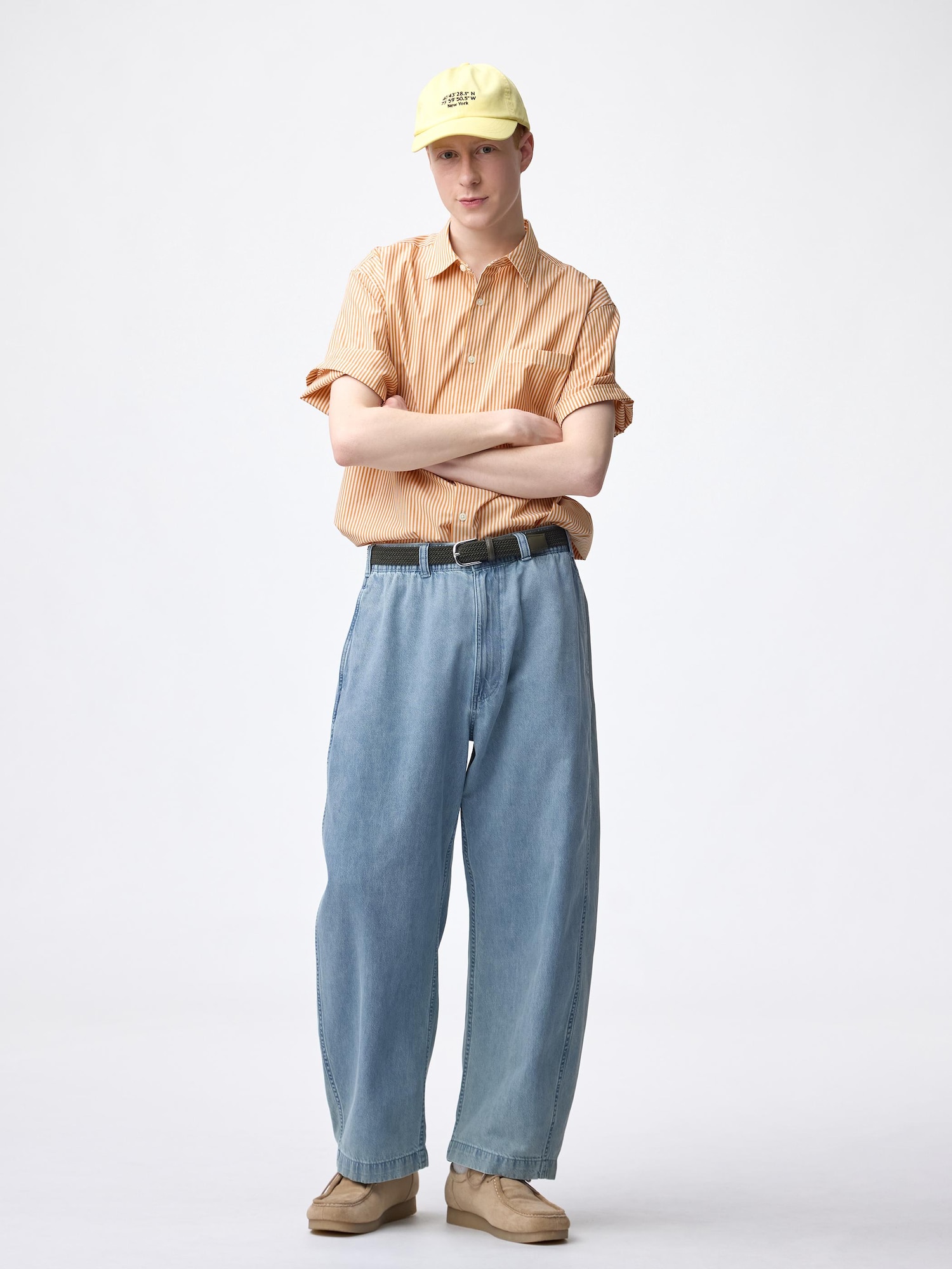 Quần ống suông denim nhẹ nhàng