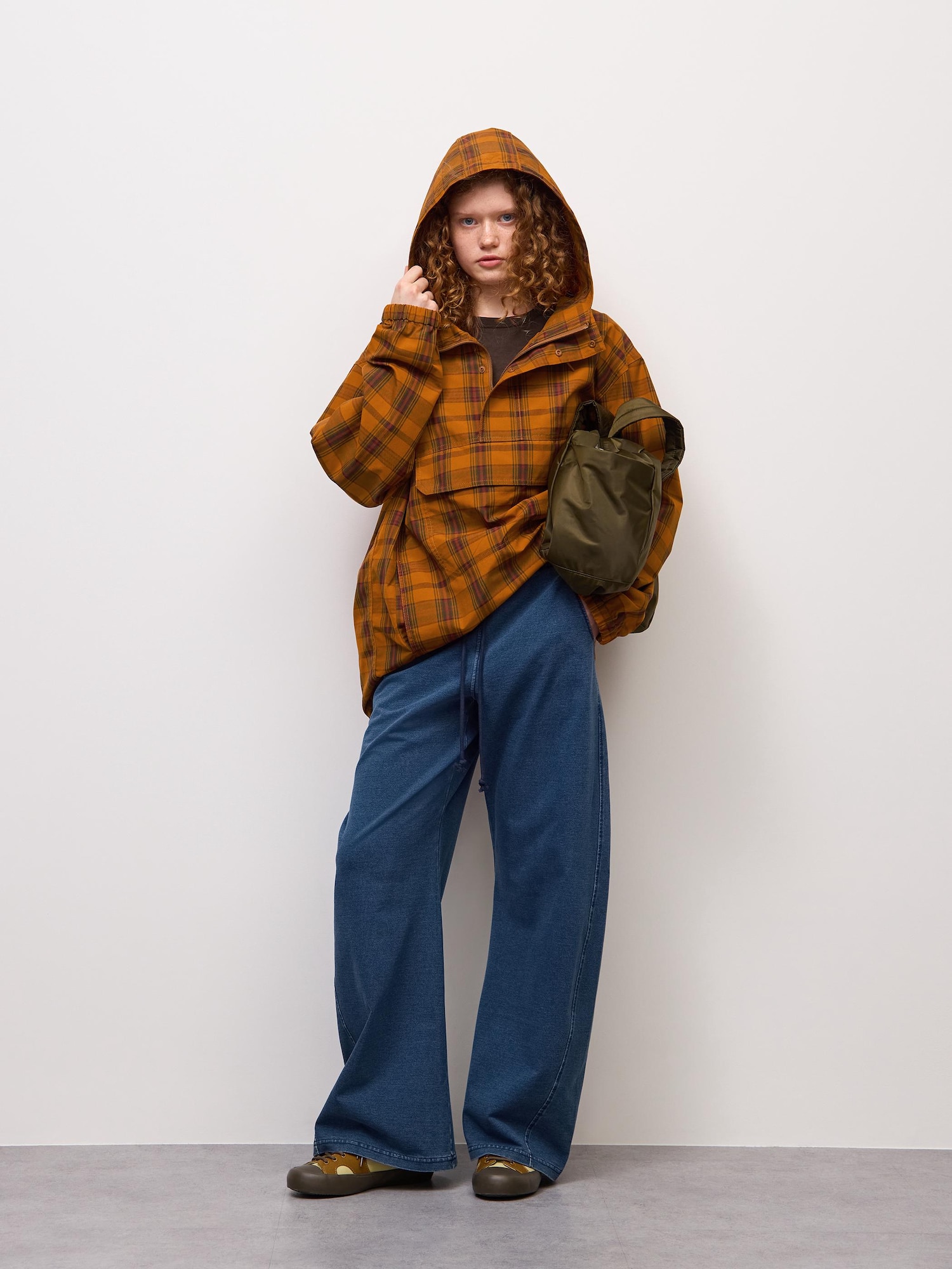 Áo nỉ denim quần thùng 3D UL (dài hơn)