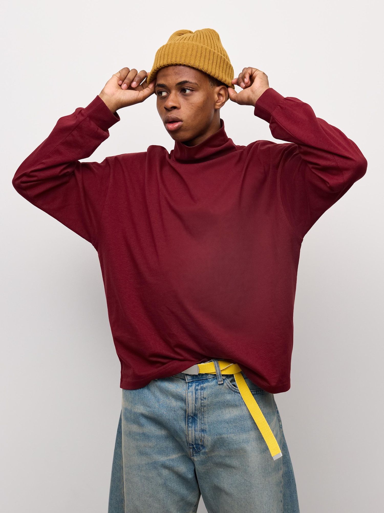 CottonボクシータートルネックT(tay dài)PF