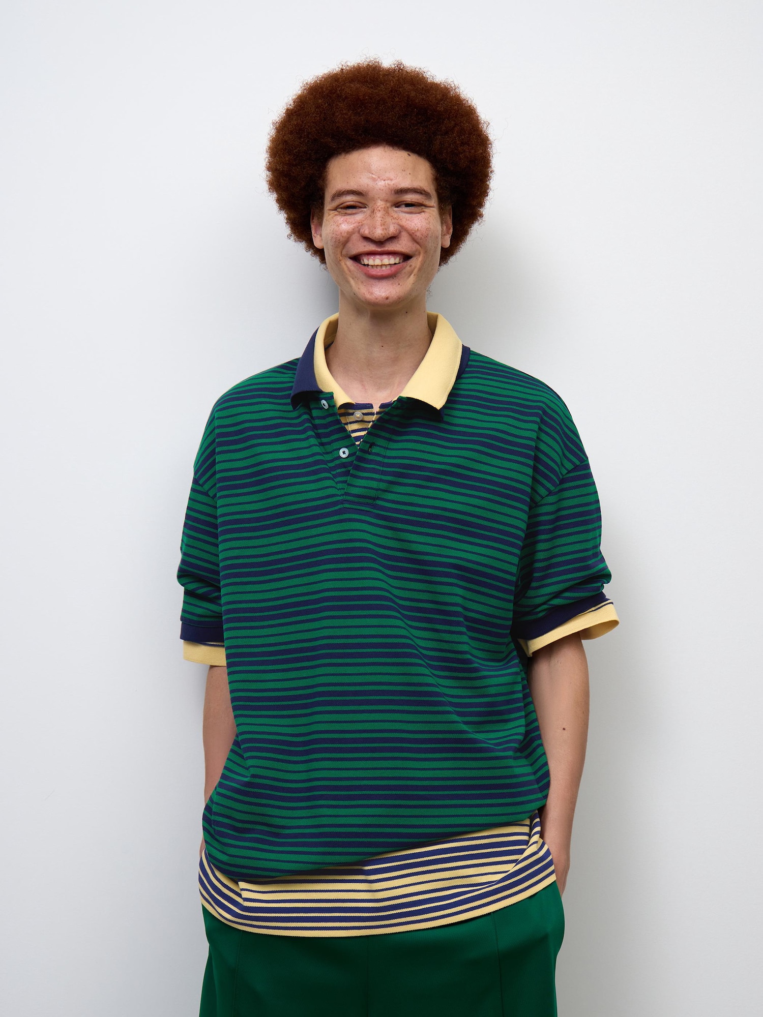 Áo thun polo oversize khô (tay lỡ) (viền)