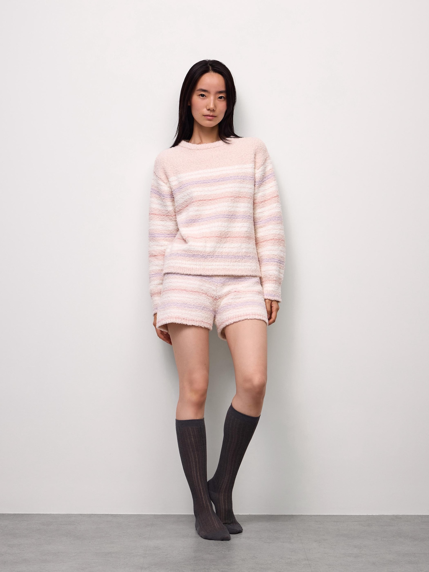 Quần short dệt kim mềm mại (viền) CZ