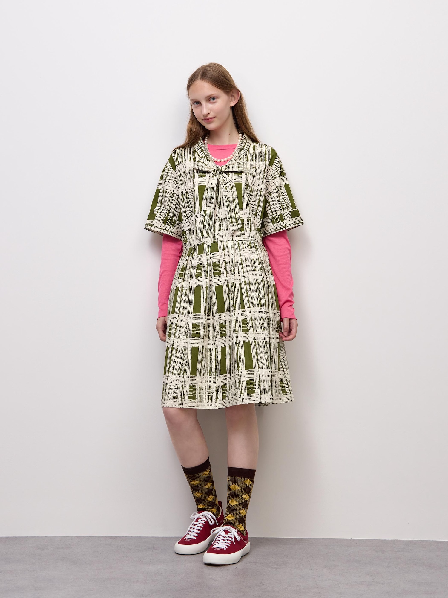 Váy oversized thắt nơ (nửa tay)